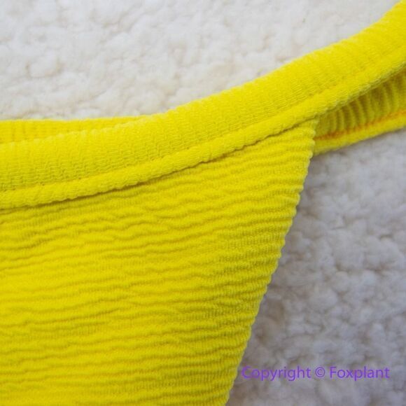 New! Set! Mello the Label low cut top and Brazilian bottom Limao yellow, size M - Picture 9 of 16